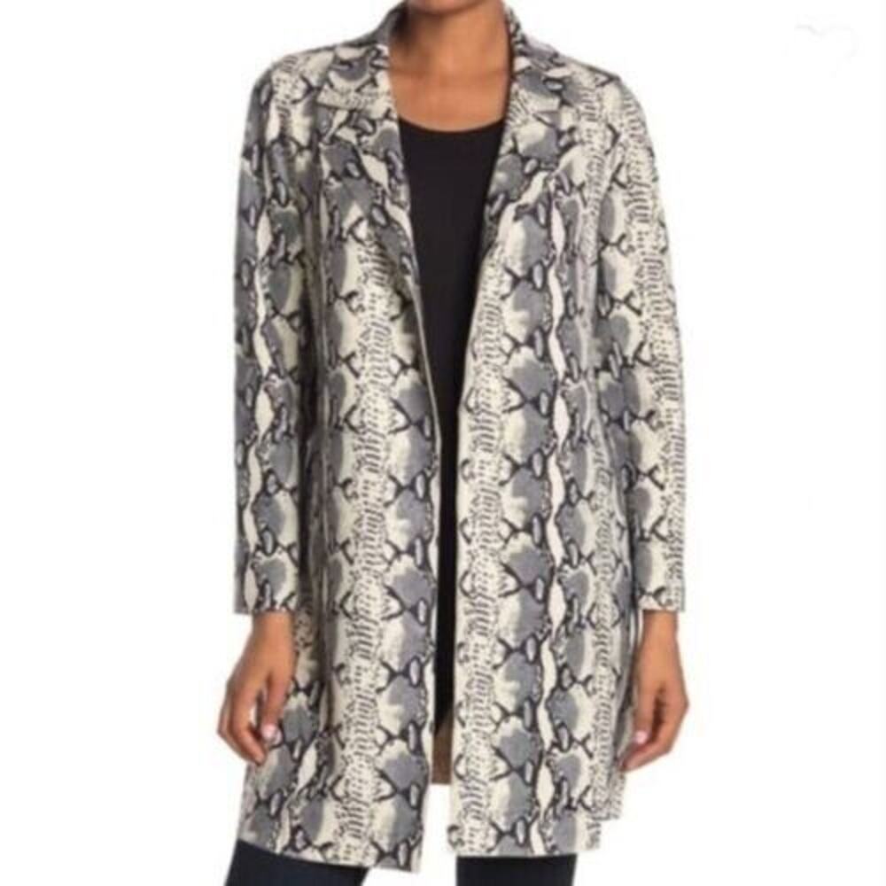 Love Token Naya Trench Coat Beige Snake‎ X-Small MSRP $190 LT30-01